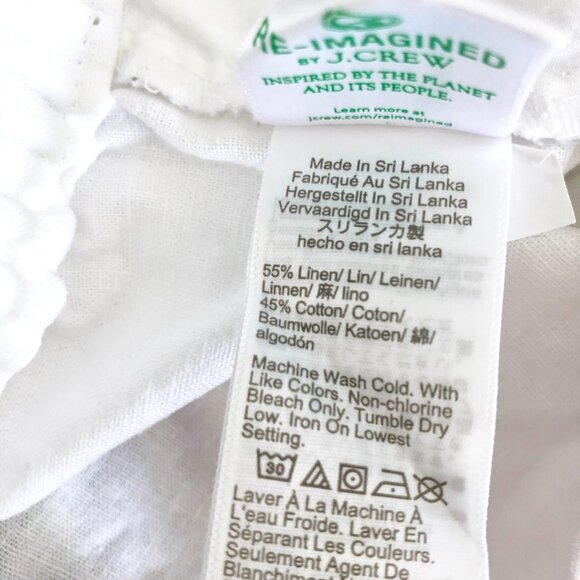 J.Crew Factory Linen-Cotton Blend Drawstring Pant - Picture 4 of 5